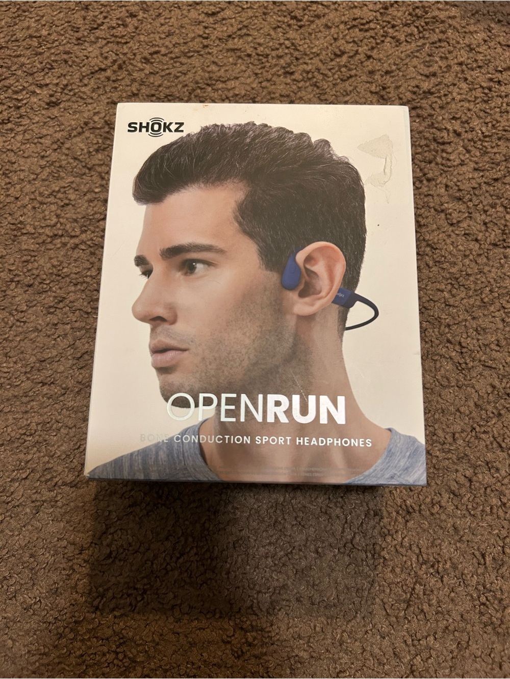 Shokz OpenRun Bone Conduction Sport Headphones - Blue